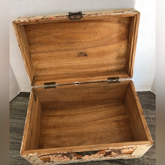 Hand Carved Wooden Treasure Box - Picture 6 of 17